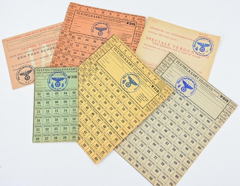 Dutch WW2 Coupons Set