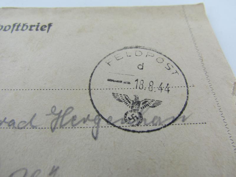 SS Field Post Envelope..dated 1944