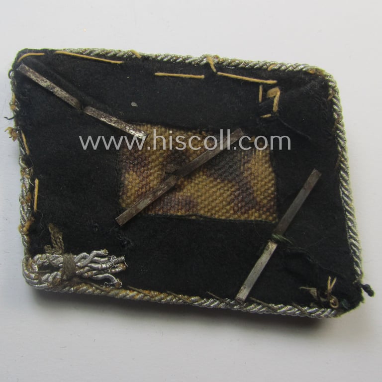 Fantastic - very desirable and complete! - truly worn and carefully tunic-removed insignia-grouping as was worn by a: 'Obersturmfüher u. Mitglied einer Panzerjäger-Abts. der Leibstandarte SS Adolf Hitler'