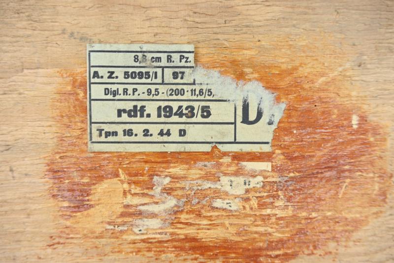 German WH Panzerschreck Ammo Box