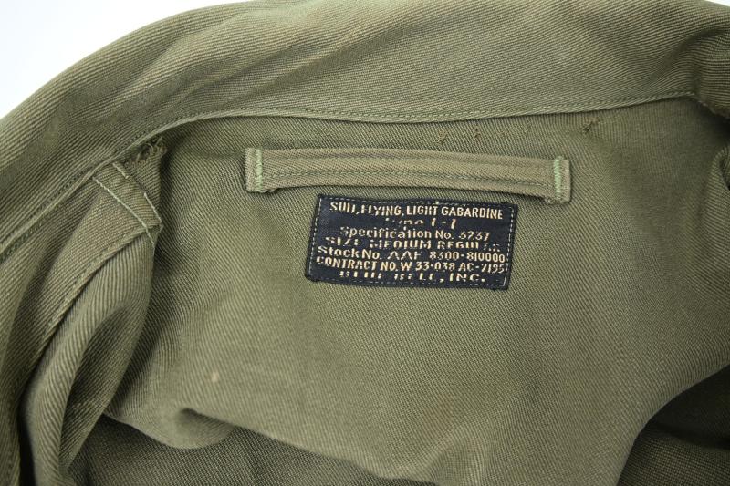 USAAF WW2 L-1 Tropical Flying Suit