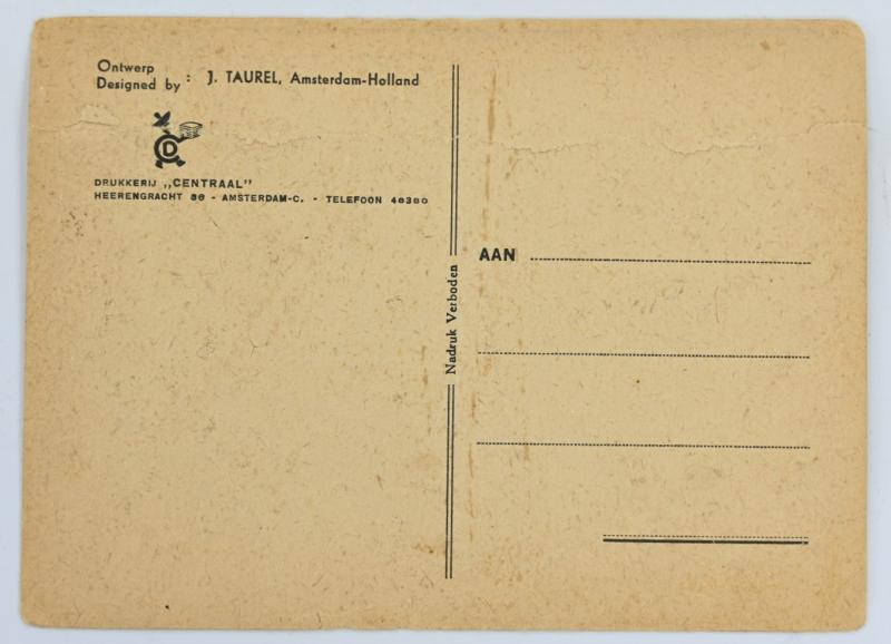 Allied WW2 Food Dropping Postcard