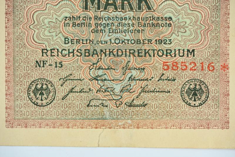 German Third Reich Era Banknote '10 Miliard Mark'