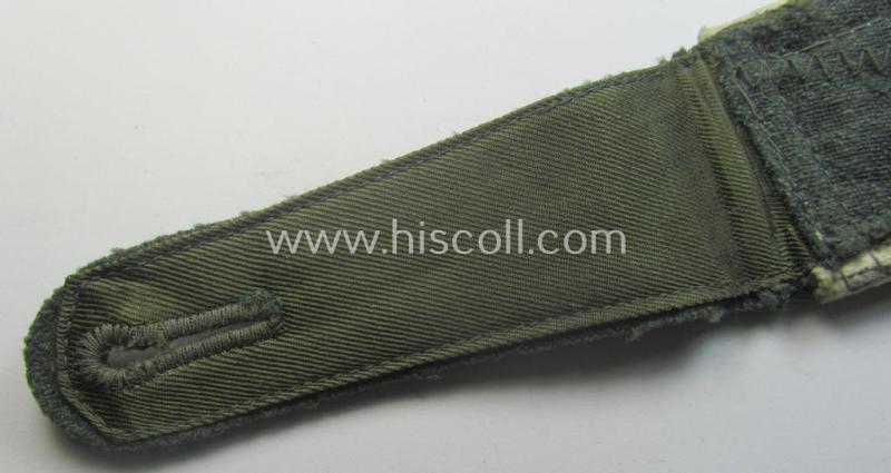 Single, WH (Heeres) NCO-type (ie. 'M40'-pattern- and/or 'rounded'-styled), neatly 'cyphered' shoulderstrap as was intended for usage by a: 'Feldwebel des Infanterie-Ergänzungs-Rgts. 1'