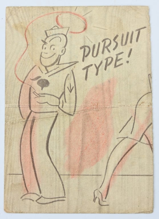 US WW2 Period Pin-Up Leaflet