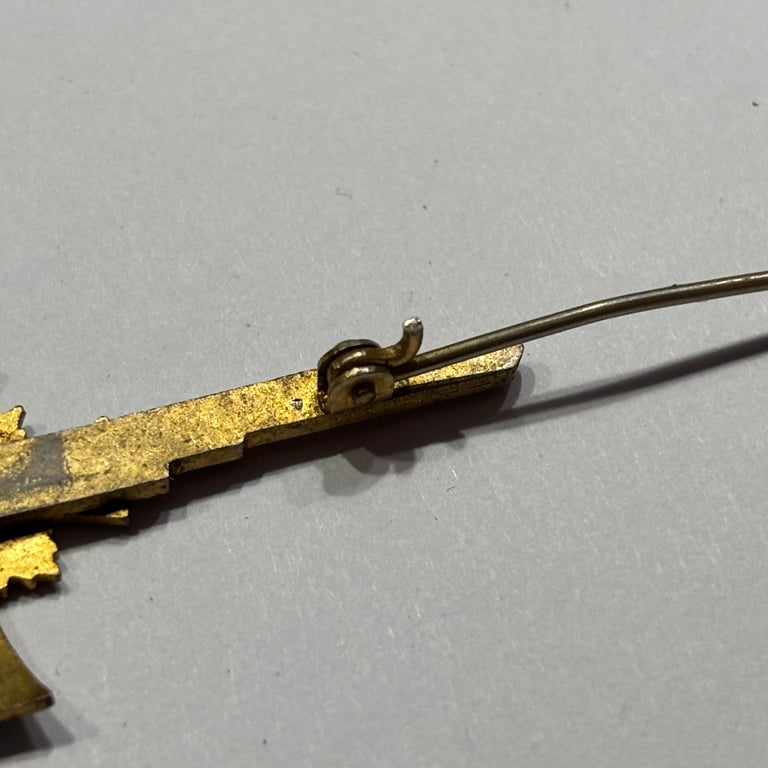 Miniature Mother's Cross in Gold on Clasp