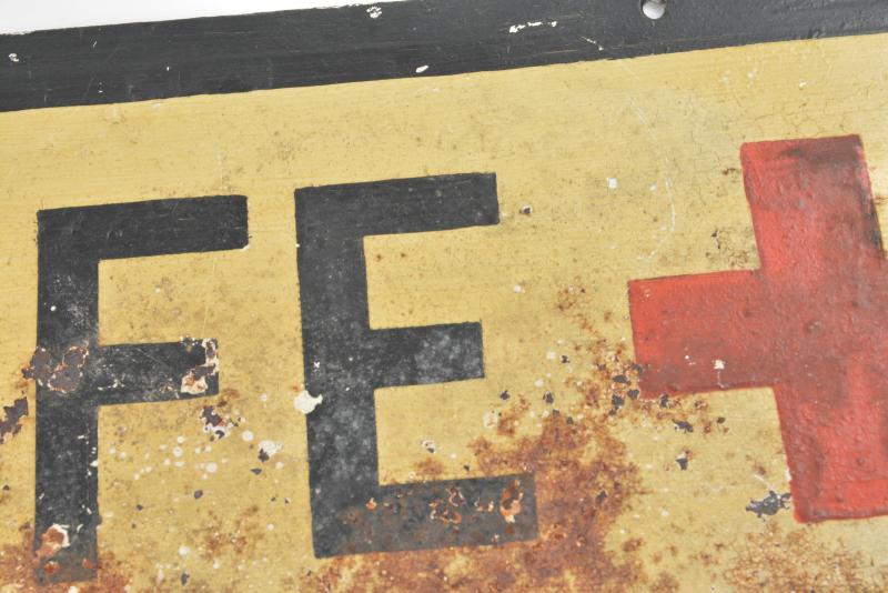 German Third Reich Red Cross sign 'Fusshilfe'