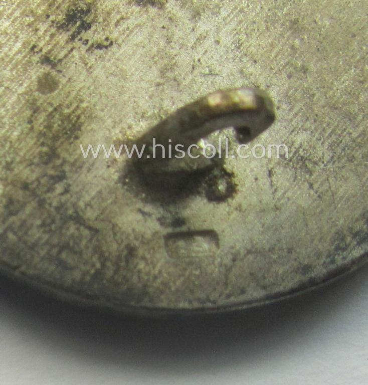 Unusually found, 'Verwundeten-Abzeichen in Silber' being a clearly maker- (ie. '13'-) marked, 'Buntmetall'-based example by the maker (ie. 'Hersteller') named: 'Gustav Brehmer'