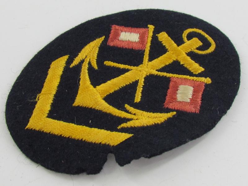 Kriegsmarine Senior Signals NCO Sleeve Patch