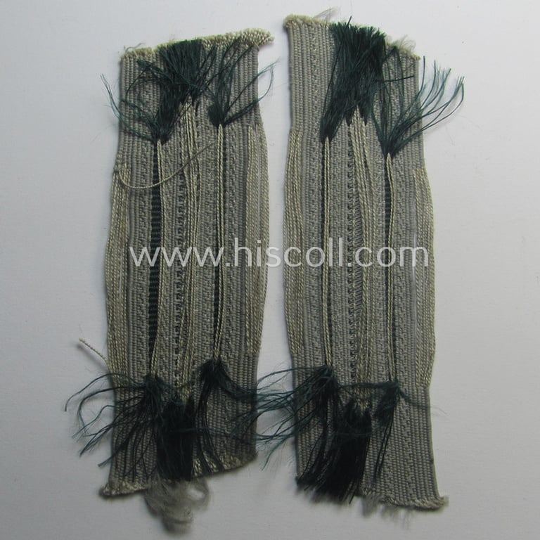 Neat - and fully matching! - pair of WH (Heeres) mid- (ie. later-) war-period- and/or: 'standard-issued'-pattern WH (Heeres) collar-tabs (or: 'Einheitskragenspiegel') being of the desirable 'generic-pattern'