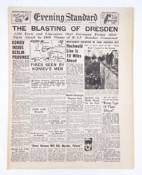 British "Evening Standard" newspaper 14 February 1945