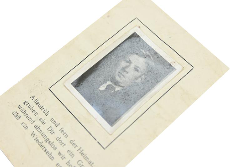 German WH Jager Deathcard 'Theo Kanstein'