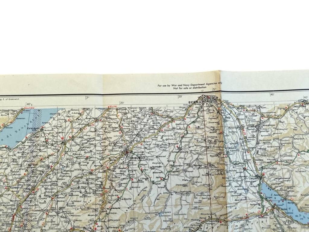 US WWII Road Map for the Italian Campaign  ( Sheet nr 1 )