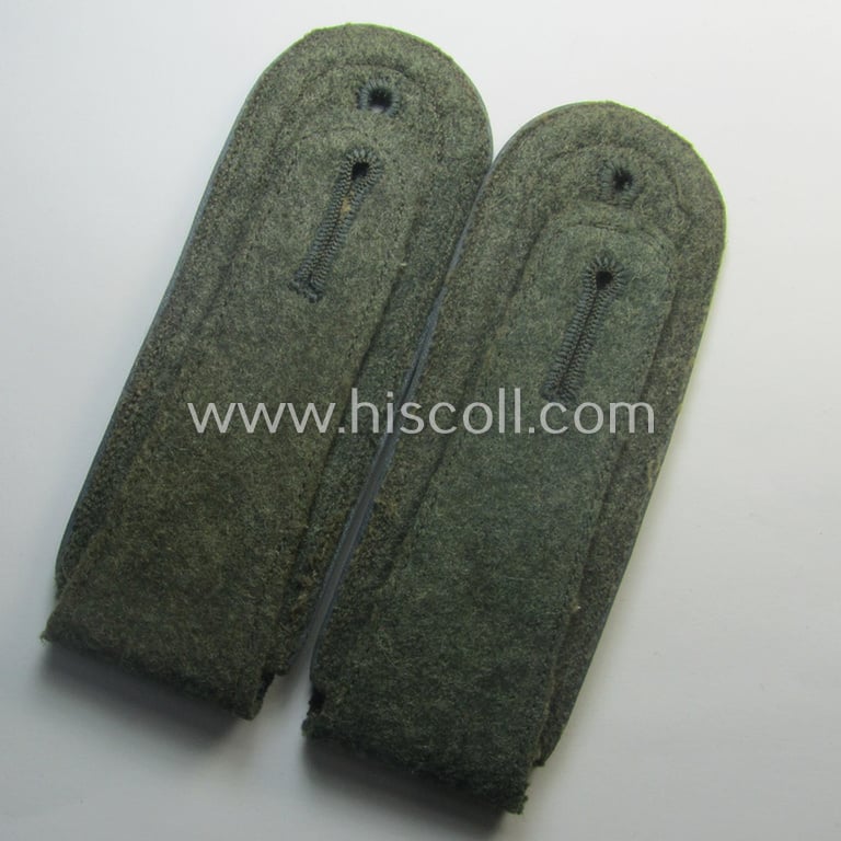Pair of WH (Heeres) early-war-period- (ie. 'M40'-pattern) NCO-type shoulderstraps as was intended for a: 'Feldwebel eines Nachschub-Kraftfahr-Abts.'