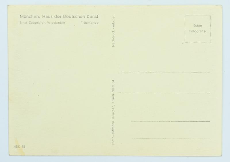 German WW2 Postcard 'Haus der Deutschen Kunst'
