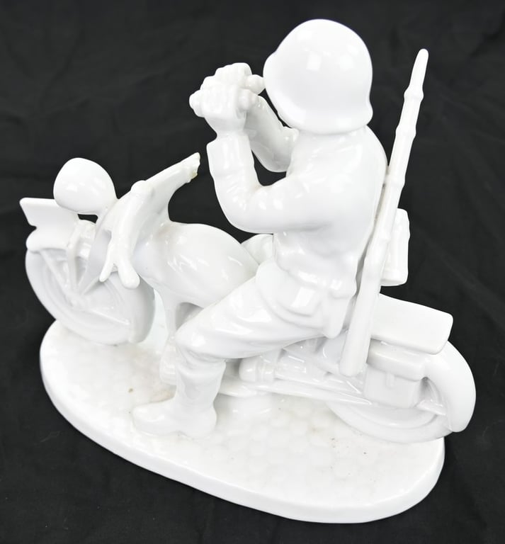 German KM Porcelain Kradfahrer