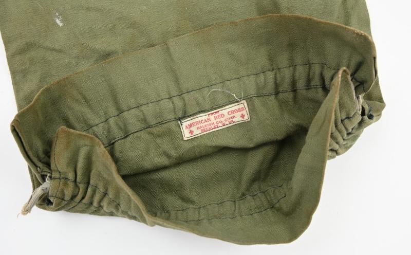 US WW2 Red Cross Ditty Bag