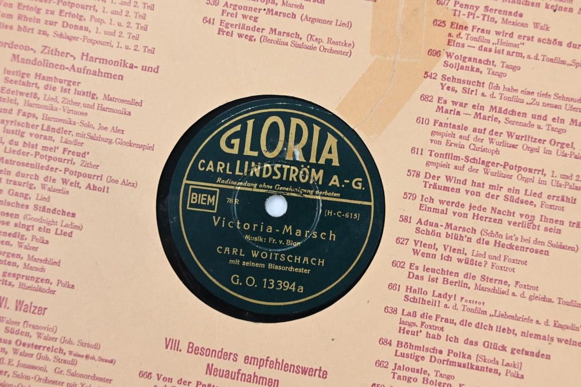 German Third Reich Era Music Record