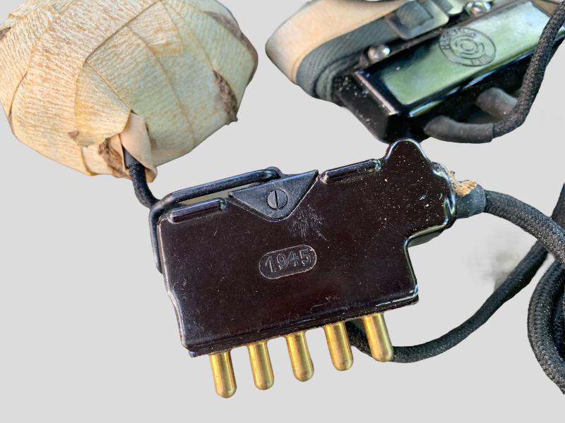 German WWII Breast Microphone and Headphone -1945-