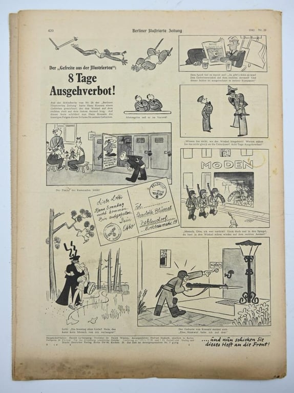 German Berliner Illustrierte Zeitung Newspaper 1942