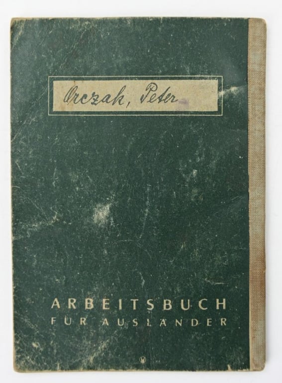 German Third Reich Workerspass for Foreigners
