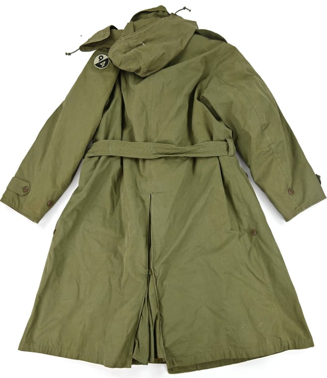 US WW2  Cotton Trench Coat w/Wool Liner  94th Infantry Division