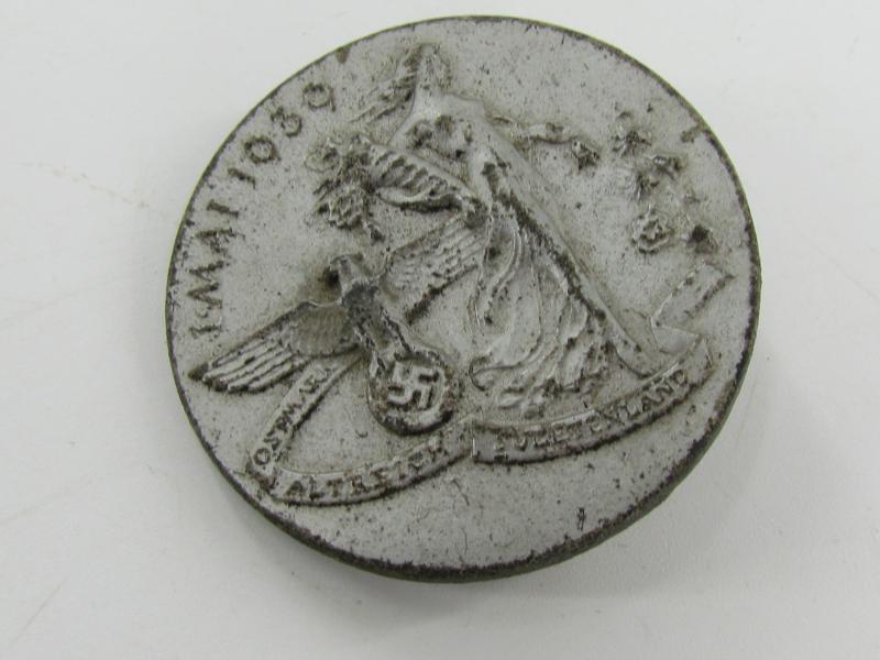 1 Mai commemorative badge. International worker's day Badge 1939