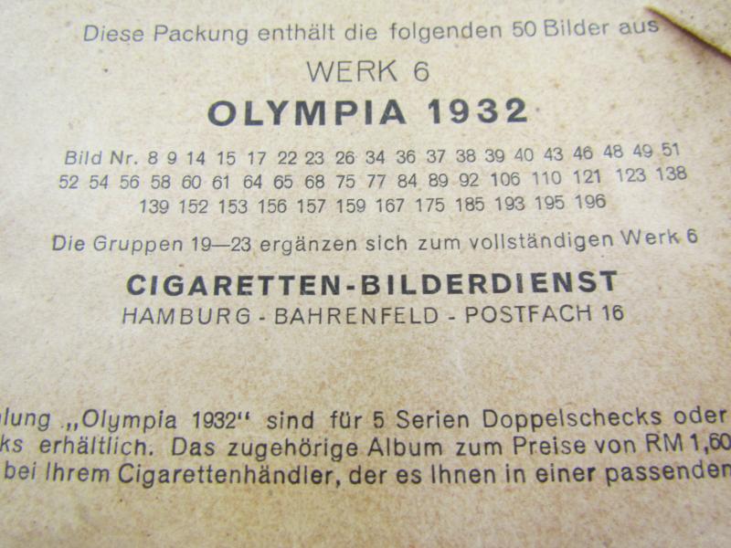 Collection pictures Olympia 1932 in Original Packaging