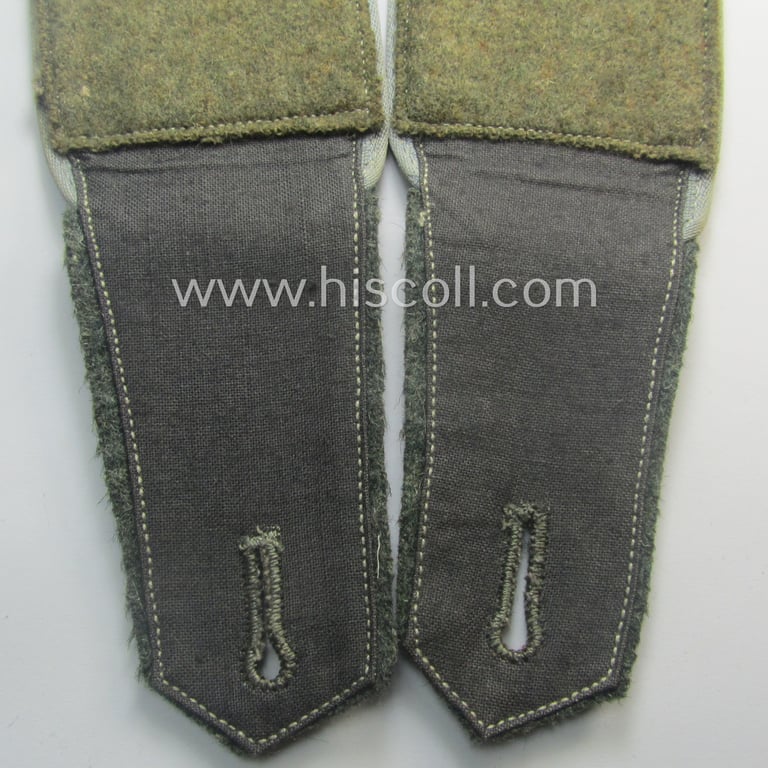 Pair of Eastern-volunteer- (ie. 'Ostvölker'-) related shoulderstraps as was intended for a: 'Turkistanischer'-volunteer serving within the 'Deutsche Wehrmacht' (ie. within the: 'Turkistanisches Legion')