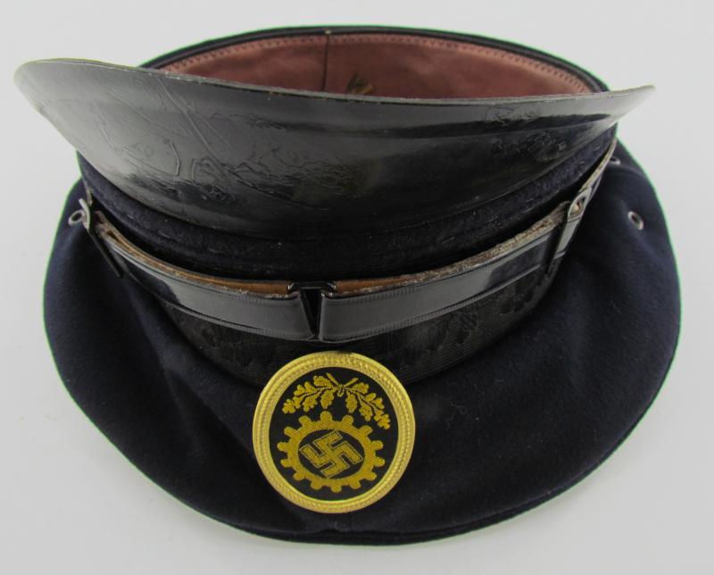 German DAF ‘Deutsche Arbeitsfront’ visor cap with RZM Label