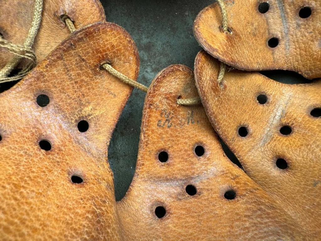 Wehrmacht M42 Camouflage Helmet in Tan Paint Captured in Normandy!