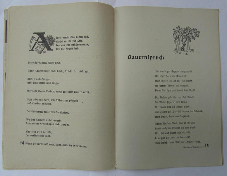 Small set comprising of two period-issues of the DJ ('Deutsches Jungvolk')-related brochure, entitled: 'Die Jungenschaft', both dated: '1938' - overall nice condition!