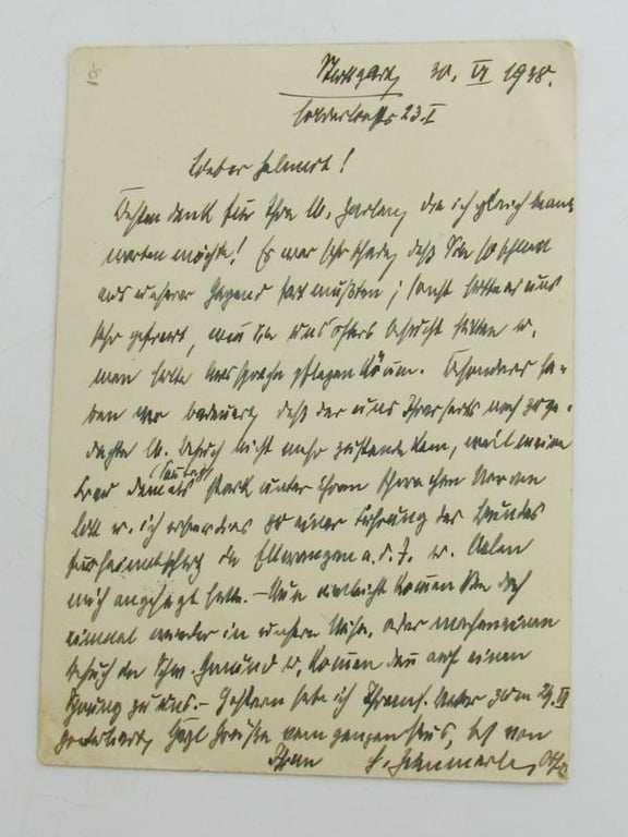 Original German Commemorative Postcard