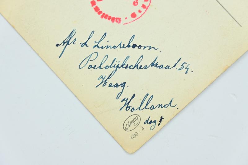 Dutch Postcard to A Dutch Daimler Benz Labor Worker