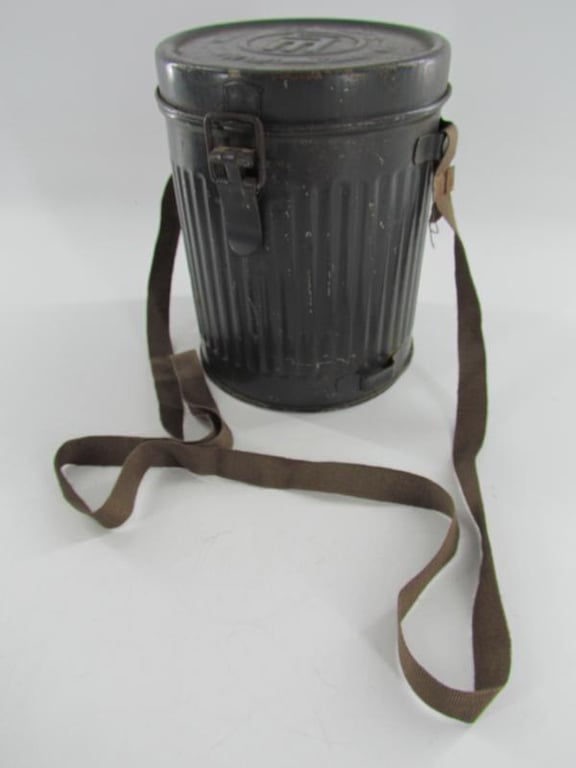 German Civilian Gasmask ( Volksgasmaske ) in Canister