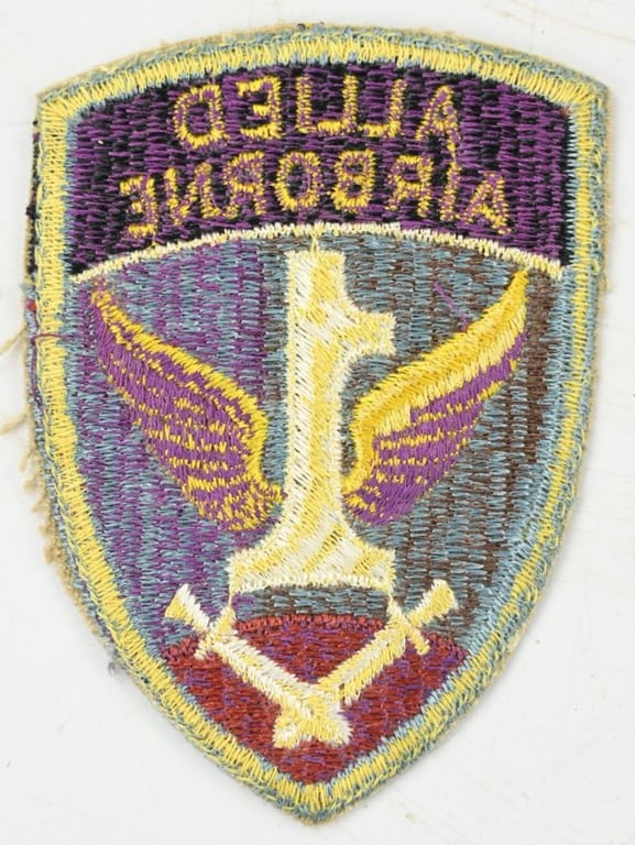 US WW2 1st Allied Airborne Army Purple Back Patch
