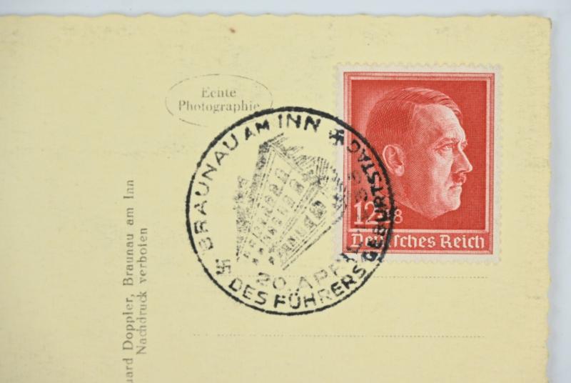 German Third Reich Postcard Adolf Hitler's Birthplace