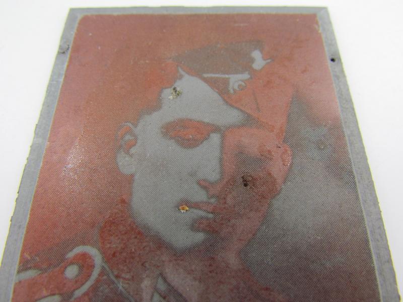 Original German Newspaper Photo “Druckplatte” (printing plate)