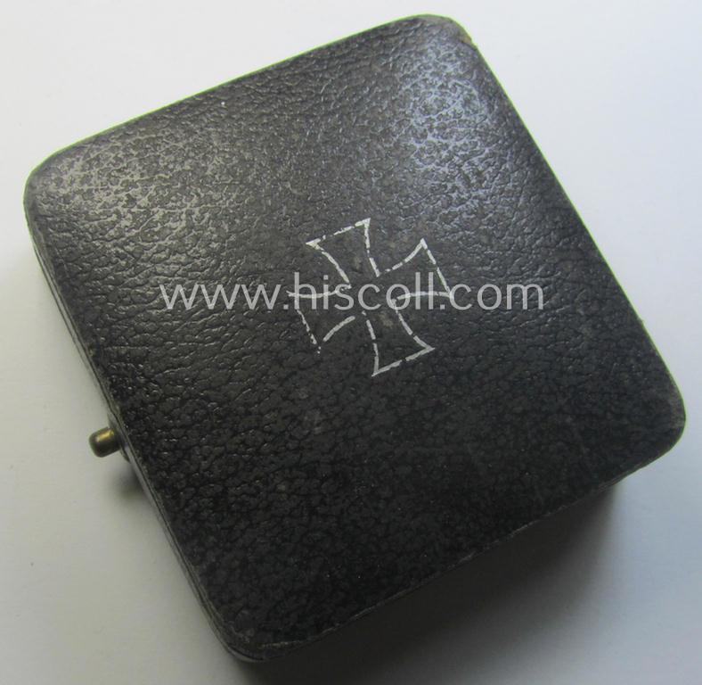 'Eisernes Kreuz 1. Klasse' (ie. Iron Cross 1st class) being an (I deem) early-war-period-produced (albeit non-maker-marked) example that comes complete in its specific (luxuriously-styled!) etui as issued and/or recently found