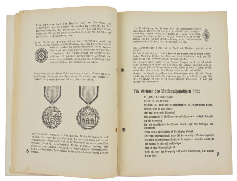 German NSDAP Booklet 1939