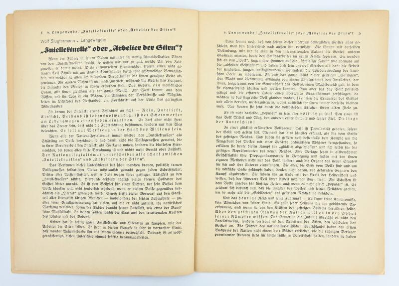 German DJ/HJ Booklet 'Wille und Macht'
