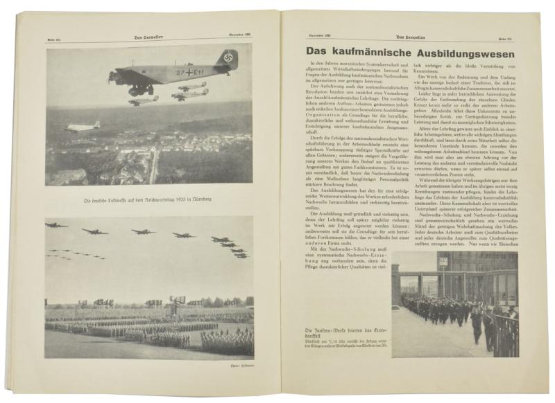 German Magazine Junkers Fabric 'der Propeller'