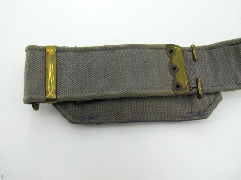 British WWII RAF Blue Web Pistol Holster, Ammo Pouch & Belt Set