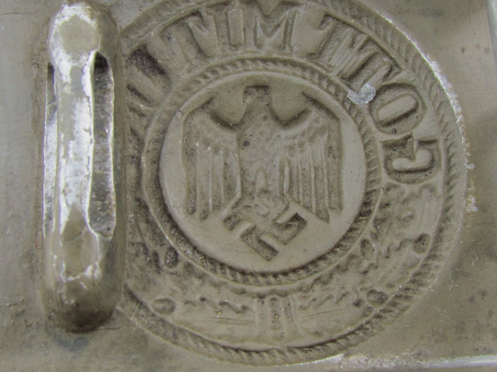 Wehrmacht (Heer) Aluminum Belt Buckle (Green)