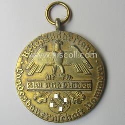 Bright-golden-toned, typical 'Reichsnährstand'- (ie. 'RNSt.'-) related, (portable) loyal-service...