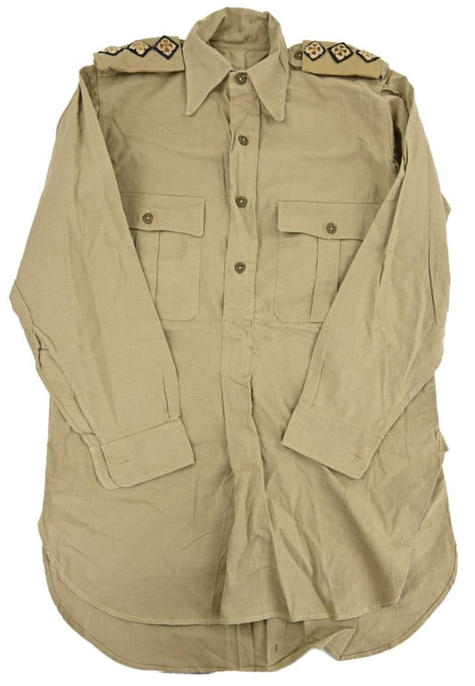 British WW2 Khaki Drill Tropical Shirt