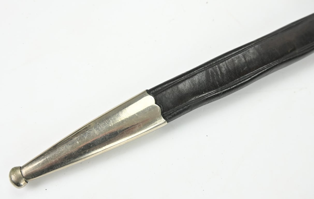 German Police Stag Handled Dress Bayonet with Frog