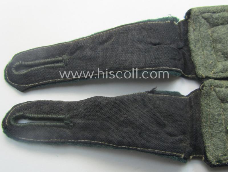 Pair of WH (Heeres) - I deem - early- (ie. mid-) war-period- (ie. 'M40'-pattern) NCO-type shoulderstraps: 'Oberfeldwebel einer Pionier-Abtlgs.'