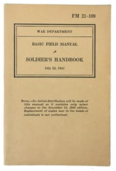 US WW2 Soldier's Handbook FM 21-100
