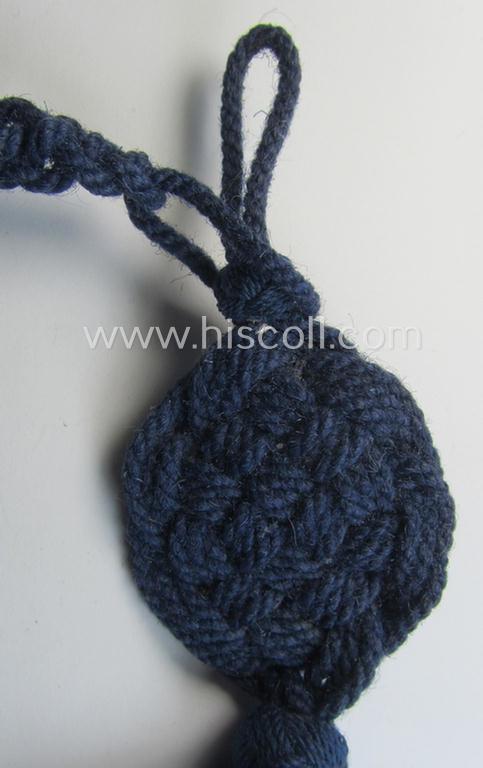 WH (Kriegsmarine) 'Schützenschnur für Gewehrschützen der 3. Stufe' (ie. naval rifle-shooting-lanyard of the third class) as was specifically intended for usage by the various 'Kriegsmarine'-troops